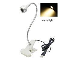 Night Lamp 3w Adjustable Clip-on Mini Flexible Indoor Lighting Table-lamps Usb Led Lights Metal Tube Eye Protection Read Bulb