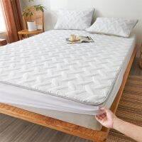 Yaapeet Thicken Quilted Fitted Bed Cover Anti-Bacteria Mattress Topper Air-Permeable Sheet Pad 150 180 NO Pillowcase