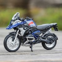 รถ1:18หล่อแบบคงที่รถ R1200GS ของเล่นแบบจำลองรถมอเตอร์ไซค์ของสะสม Misto 2017 BMW