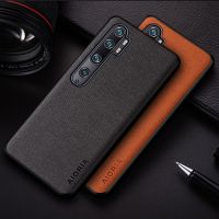 {OLI STUDIO} เคสสำหรับ Xiaomi Mi Note 10 10T ฝาปิดโทรศัพท์หนังสิ่งทอสีทึบพิเศษ Pro Lite สำหรับ Xiaomi Mi 10T 10 Pro Lite อัลตร้าเคส