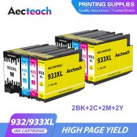 J136 Aecteach สามารถใช้ได้กับ HP 932 933หมึก933XL 932XL ตลับหมึกสำหรับ HP HP Officejet 7110 6100 6600 7510 7512 7612 7610เครื่องพิมพ์7612