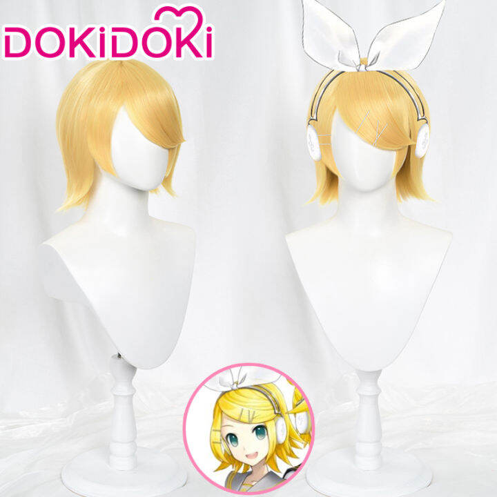 rin-วิกผมคอสเพลย์วิกผม-dokidoki-ฮาโลวีนคอสเพลย์วิกผมผู้หญิงสีเหลืองวิกผมสั้น-rin-น่ารักผมทนความร้อนสังเคราะห์