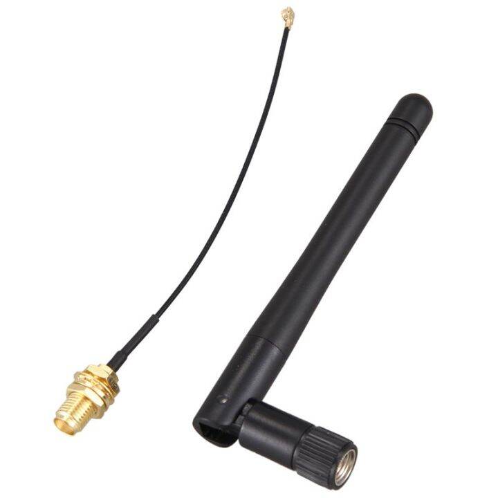 433mhz-antenna-3dbi-gsm-rp-sma-plug-rubber-waterproof-lorawan-antenna-ipx-to-sma-small-cable-extension