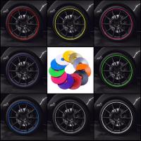 【CW】8M Car Wheel Stickers Rims Protector Trim Strip Anti-Collision Rubber Auto Decoration Stickers Tire Guard Line Styling Mouldings