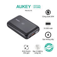 Pin sạc dự phòng tích hợp sạc không dây sạc nhanh Aukey 10.000 mAh PB-WL01s