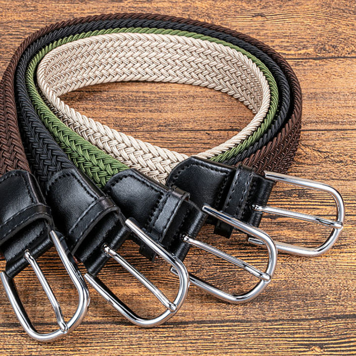 hotmen-s-elastic-mercerized-belt-pin-buckle-เอวหลายสีคุณภาพสูงยืดสำหรับกางเกงยีนส์ที่เดินทางมาพักผ่อนกอล์ฟ-sports