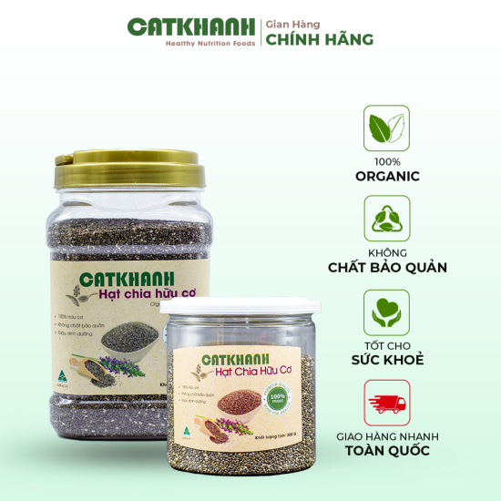 Hạt chia catkhanh organic hỗ trợ quá trình ăn kiêng detox - ảnh sản phẩm 3