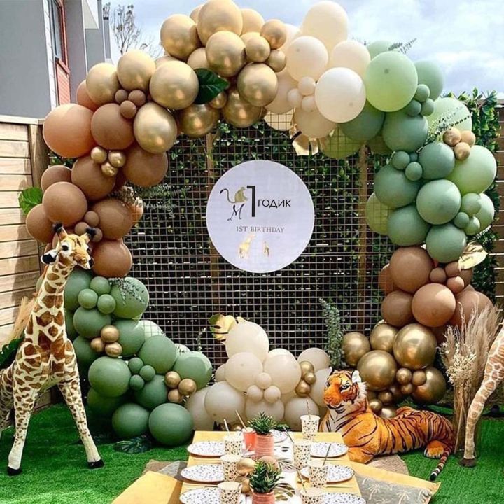 Sage Green Balloon Arch Kit, Olive Green Balloon Garland Kit, Balloon ...