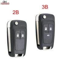 2/3B Flip Folding Remote Key Shell Fob Case for Vauxhall Opel Zafira Astra Insignia for Chevrolet Aveo Cruze Sonic