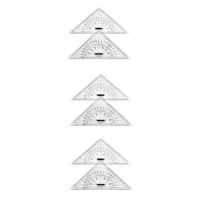 6x Chart Drawing Triangle Ruler for Ship Drawing 300mm Large-Scale Triangle Ruler