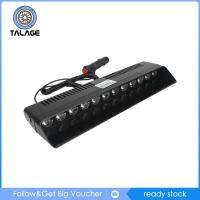 Talage ไฟแฟลชรถยนต์รถยนต์12V ยานพาหนะ12ชิ้นกระจกบังลม LED คำเตือนหน้าแดชบอร์ด