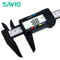 [คลังสินค้าพร้อม] SAVIO เครื่องมือวัด0-150มม.พลาสติก6นิ้ว LCD ดิจิตอลอิเล็กทรอนิกส์คาร์บอนไฟเบอร์เวอร์เนียคาลิปเปอร์ไม้บรรทัดวัดไมโครมิเตอร์