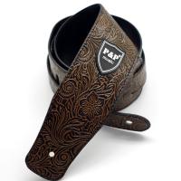 P&amp;P Leather Genuine Guitar Strap 2.5 Inch Adjustable Soft Belt For Classical Bass Music Hobby Guitar Accessories