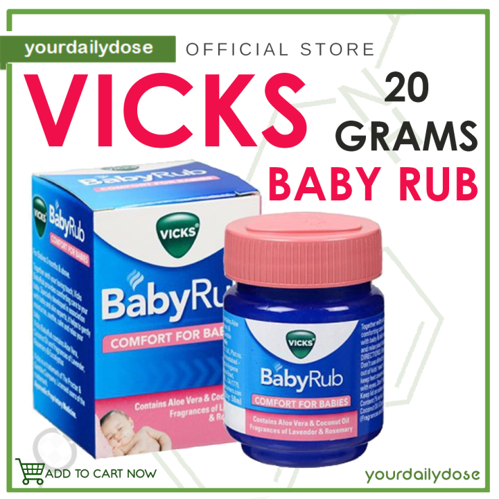 Vicks® BabyRub for Your Baby 20G CONGESTED NOSE RELIEF Nasal