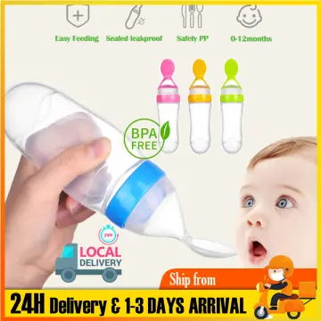 Baby Spoon Bottle Feeder Dropper Silicone Spoons for Feeding