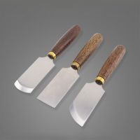YOMDID 1PC Professional Leather Cutting Knife DIY Leathercraft Cutter Sharp Skiving Knife Beechwood Handle Leather Accessories