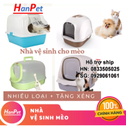 Hanpet - Nhà vệ sinh cho mèo Size lớntặng kèm xẻng - nha ve sinh meo
