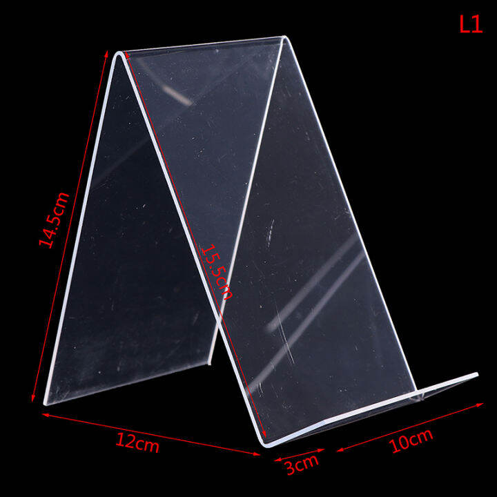 Manao Book Display Stand Desktop Book Holder Transparent Acrylic Book