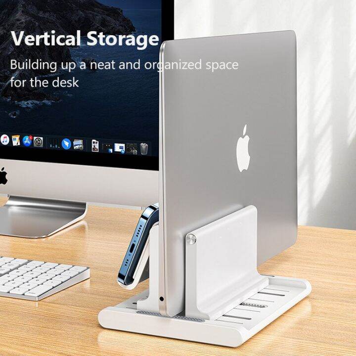 adjustable-vertical-laptop-stand-base-support-notebook-holder-for-macbook-ipad-with-phone-tablet-holder-computer-table-stand-laptop-stands