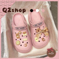 QZshop รองเท้าแตะหัวโตสไตล์เกาหลี?น้ำหนักเบา ลายการ์ตูนน่ารักๆ ไม่ซื้อถือว่าพลาดมาก?และน้อนโบว์สุดน่ารัก วัสดุยางนิ่ม ถูก สะดวกสบาย?