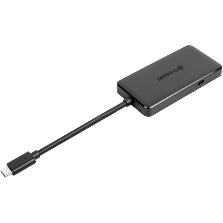 transcend-hub5c-3-port-hub-1-port-pd-sd-microsd-reader-usb-3-1-type-c-อุปกรณ์แปลงสัญญาณต่อพ่วง-พร้อม-card-reader-ในตัว-ของแท้-ประกันศูนย์-2ปี