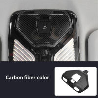 Car Styling Front Reading Lights Decorative Frame Cover Trim For BMW X3 G01 5 serise G30 G38 Interior Carbon Fiber Color Sticker