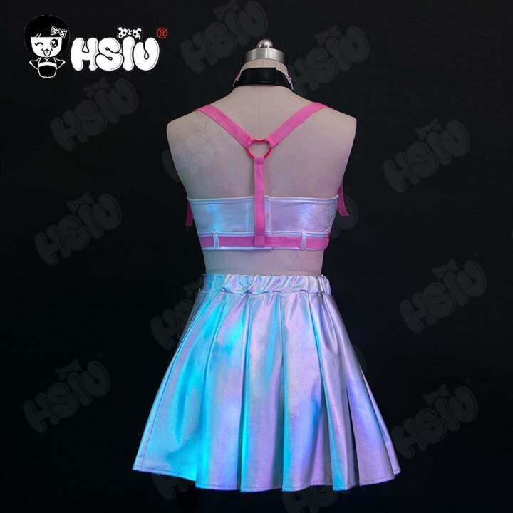 viper-cosplay-costumes-wig-game-godin-van-victory-nikke-cosplay-hsiu-sexy-roze-glitter-short-skirt