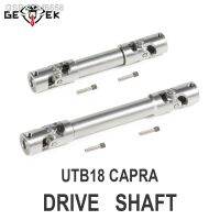 ♂27bf6658 Eixo De Transmissão Aço Inoxidável Universal Driveshaft Conjunto Para 1:18รถไต่หิน Axial UTB18อัพเกรดรถ