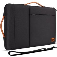 Multi-use Strap Laptop Sleeve Bag With Handle For 10" 13" 14" 15.6" 17" Inch Notebook Shockproof Computer Bag,Black