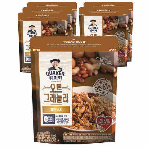 [KOREA FOOD]Lotte Confectionery Quaker Oat Granola Golden Nuts Cereal