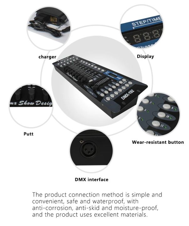 DMX512 Stage Light DMX Controller Console DMX 192 Controller for Stage  Party DJ Light DMX Console Disco controller equipment