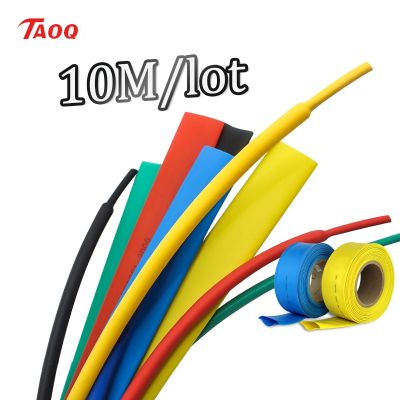 10 M/LOT BLACK Heat Shrink Tubing Tube kit Insulation Tubing Wire Cable 1/2/3/4/5/6/8/10/10/12/14/16/18/20mm Cable Management