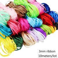 【hot】！ (10 Meters/lot) 3mm Material Silk for Crafts Sewing Wedding Decoration Wrap