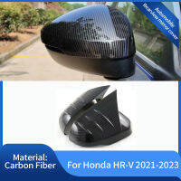 ACarbon ไฟเบอร์ย้อนกลับกระจกมองหลังกระจกมองหลังซ้ายขวาไดรฟ์สำหรับ Honda HR-V HRV Vezel RV 2022 2023รถ AccessoriesM