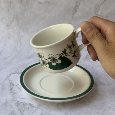 ☢✹  Finnish Floral Cup and Saucer Set Mug Espresso