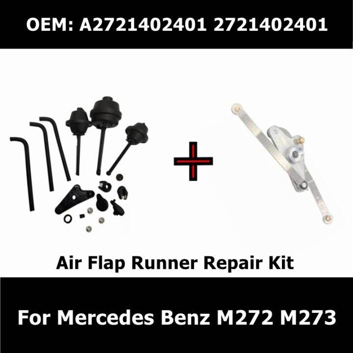 2721402401 Aluminum Intake Manifold Swirl Air Flap Runner Lever Repair Kit A2721402401 For 9383