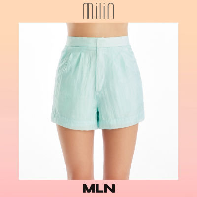 [MILIN] High waist side pockets shorts กางเกงขาสั้นพับขอบเอวสูง / MLN Fame Shorts