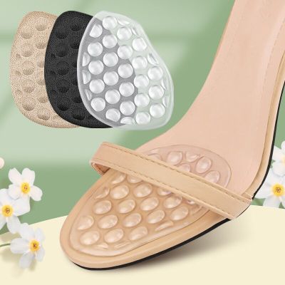 GEL Silicone High Heels Forefoot Pad Sandals Forefoot Stickers Invisible Anti-wear Self-adhesive Massage Non-slip Women Shoe Pad Shoes Accessories