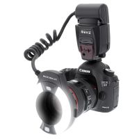 Meike MK-14-EXT ETTL Macro TTL แหวนแฟลช AF Assist โคมไฟสำหรับกล้อง Canon DSLR 5D Mark II 7D 60D MK-14EXT 450D