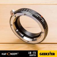 K&amp;F LM-FX Adapter แปลงเลนส์ Leica M เพื่อเอามาใส่กล้อง Fuji Mirrorless ได้ทุกรุ่น ( Lens mount adapter Mount LM For Fuji ) ( เมาท์แปลง อแดปเตอร์ ) ( LM-FX / LM-X ) ( LM FX / LM X ) ( Geekster )