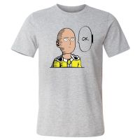 Men T-Shirt One Punch Man Saitama Sensei Japan Anime Cotton Short Sleeve T-Shirt 2020 Summer Top Tee Casual O-Neck Male Tshirt