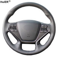 Hand Sewing Car Steering Wheel Cover For Hyundai Sonata 9 2015 2016 2017 (4-Spoke) Braid on the steering wheel Volant Stuurhoes