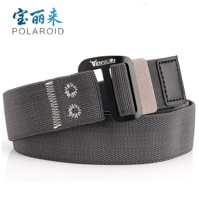Aviation aluminum word buckle nylon elastic stretch belt tactical outdoor male han edition belts ☸