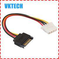 0.2M 8นิ้ว SATA 15-Pin Molex 4-Pin หญิงสายไฟสำหรับ PCe Riser