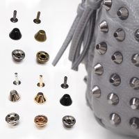 10 Sets High Quality Metal Rivets Flat Head Studs Screws Back Nails Rivets Leather Craftsmanship Money Packaging Accessories