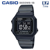 Casio Digital นาฬิกาข้อมือผู้หญิง สีดำ สายสแตนเลส รุ่น B650WB-1B ของแท้ประกันศูนย์ CMG