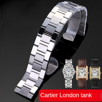 316สายนาฬิกาสแตนเลสสำหรับ Cartier London Tank กันน้ำกันเหงื่อสบายผู้หญิง Watchband อุปกรณ์เสริม20 23Mm