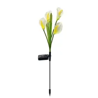 Calla Flower Solar Lights Simulation IP65 Waterproof Solar Lawn Lamp Outdoors Villa Garden Street Landscape Lights