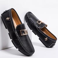 YRZL Loafers Leather Mens Luxury Shoes 2022 Summer Causal Flats Moccasins Slip on Driving Shoes for Men Black/Blue Plus Size 48