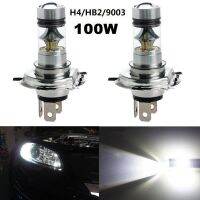 2pcs H4 100W High Power White 7500K Car LED Headlight Driving Lights Fog Lamps 360 Degrees DC 12V-28V Fog Lights brake light